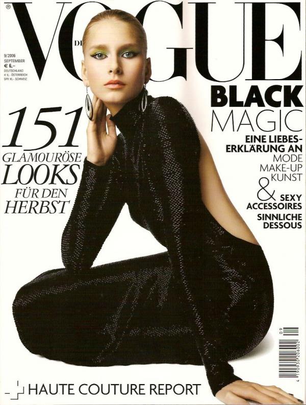 Vogue Germany cover with Hana Soukupova - September 2006