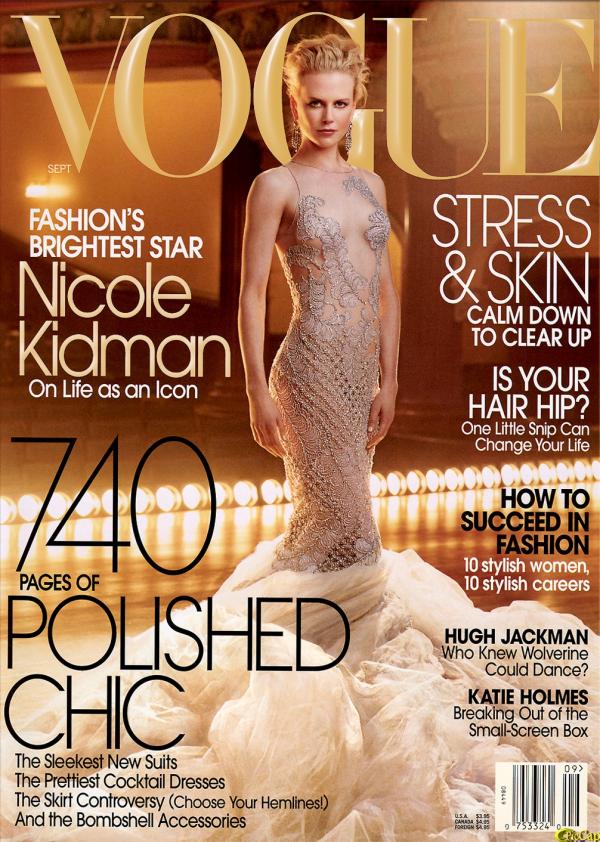 Nicole Kidman Vogue Cover. Vogue USA cover with Nicole
